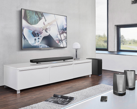 HEOS Bar: A complete home theater and music-streaming solution.