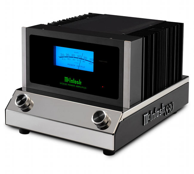McIntosh announced MC830 solid state amplifier and C8 vacuum tube preamplifier.