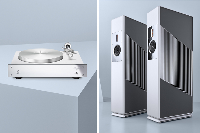 Burmester announced the BC150 loudspeaker and the 217 turntable.