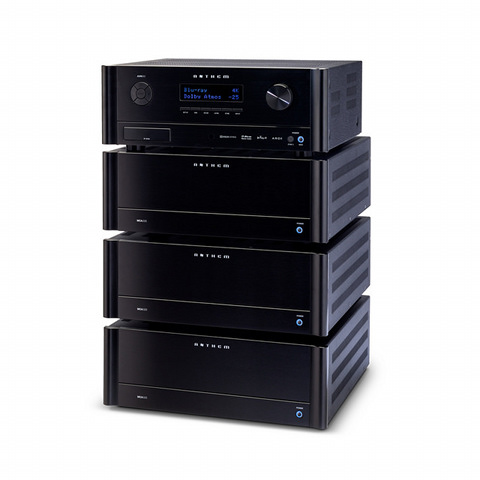 Anthem's AVM 60 Preamplifier/Processor and MCA Series Power Amps.