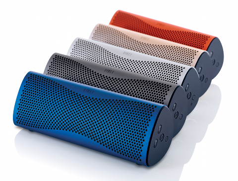 Luxury design meets contemporary audio: KEF's MUO wireless loudspeaker.