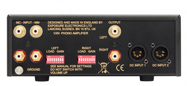 New reference-level VXN phono amplifier from Exposure Electronics.