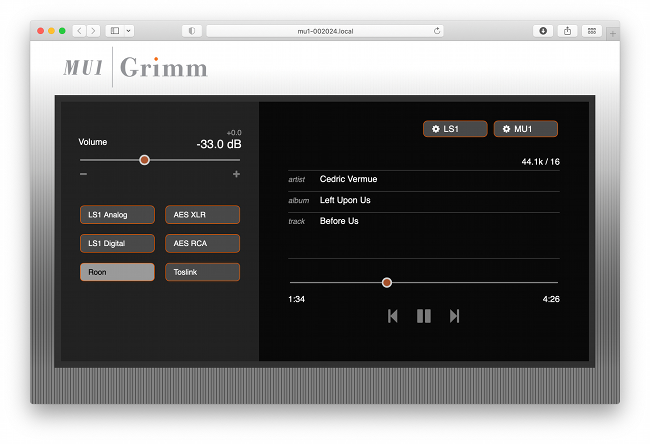 Grimm Audio says Spectacular firmware update for MU1 is available.