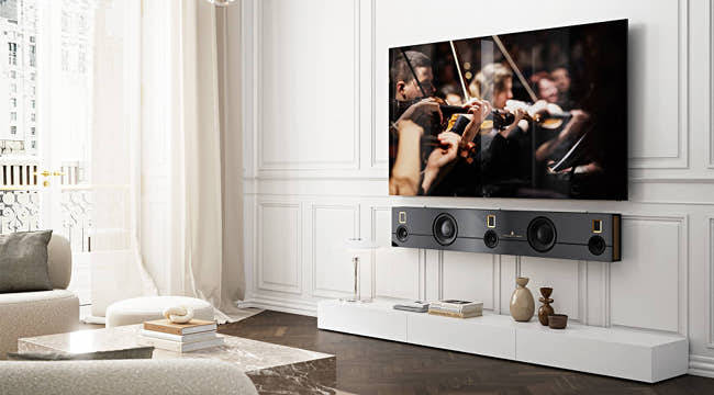 Steinway Lyngdorf's first-ever soundbar.